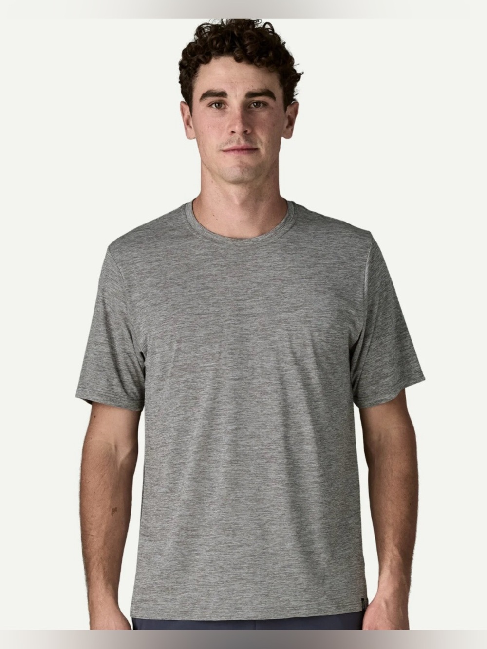 Patagonia Gray Heather Short Sleeve Crew Tee